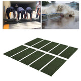 10pcs Flood Sandbags 600D Polyester Flood Prevention Bag Reusable Flood Barrier Bag for House Door Window Garage Basement Dark Green - Extra Image