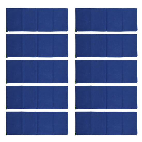 10PCS Flood Prevention Sandbags Drawstring Rain Proof Empty Flood Control Bags for House Door Garage Basement Dark Blue