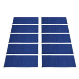 10PCS Flood Prevention Sandbags Drawstring Rain Proof Empty Flood Control Bags for House Door Garage Basement Dark Blue - Low Angle