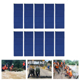 10PCS Flood Prevention Sandbags Drawstring Rain Proof Empty Flood Control Bags for House Door Garage Basement Dark Blue