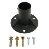 Chain Link Fence Pole Floor Flange Base Flange Heavy Solid Fence Post Concrete Mount for Holding Fence Mailbox Flag Round Posts 52mm / 2.0in