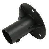 Chain Link Fence Pole Floor Flange Base Flange Heavy Solid Fence Post Concrete Mount for Holding Fence Mailbox Flag Round Posts 52mm / 2.0in - Close-Up Angle