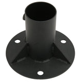 Chain Link Fence Pole Floor Flange Base Flange Heavy Solid Fence Post Concrete Mount for Holding Fence Mailbox Flag Round Posts 52mm / 2.0in - Extra Image