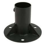 Chain Link Fence Pole Floor Flange Base Flange Heavy Solid Fence Post Concrete Mount for Holding Fence Mailbox Flag Round Posts 52mm / 2.0in