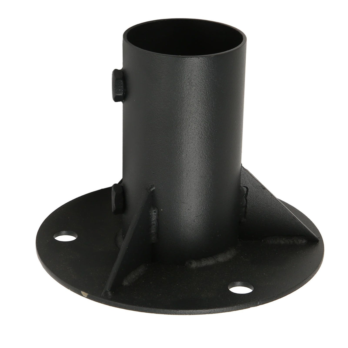Chain Link Fence Pole Floor Flange Base Flange Heavy Solid Fence Post Concrete Mount for Holding Fence Mailbox Flag Round Posts 65mm / 2.6in