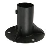 Chain Link Fence Pole Floor Flange Base Flange Heavy Solid Fence Post Concrete Mount for Holding Fence Mailbox Flag Round Posts 65mm / 2.6in - Front View