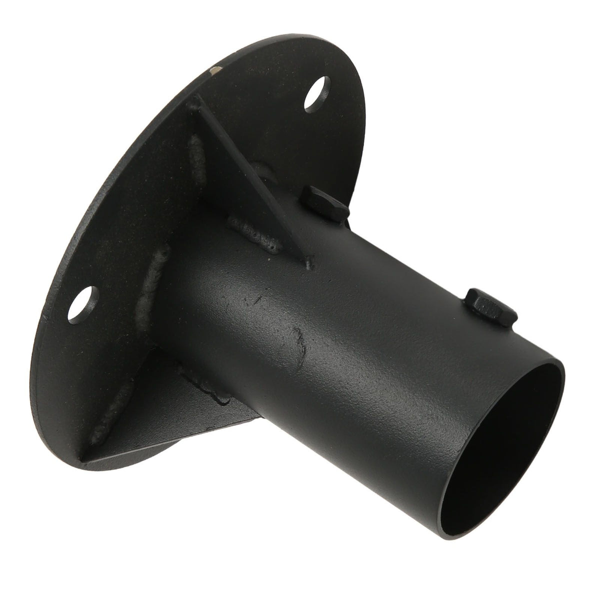 Chain Link Fence Pole Floor Flange Base Flange Heavy Solid Fence Post Concrete Mount for Holding Fence Mailbox Flag Round Posts 65mm / 2.6in