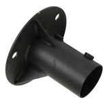 Chain Link Fence Pole Floor Flange Base Flange Heavy Solid Fence Post Concrete Mount for Holding Fence Mailbox Flag Round Posts 65mm / 2.6in - Side View