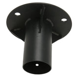 Chain Link Fence Pole Floor Flange Base Flange Heavy Solid Fence Post Concrete Mount for Holding Fence Mailbox Flag Round Posts 65mm / 2.6in - Top-Down View