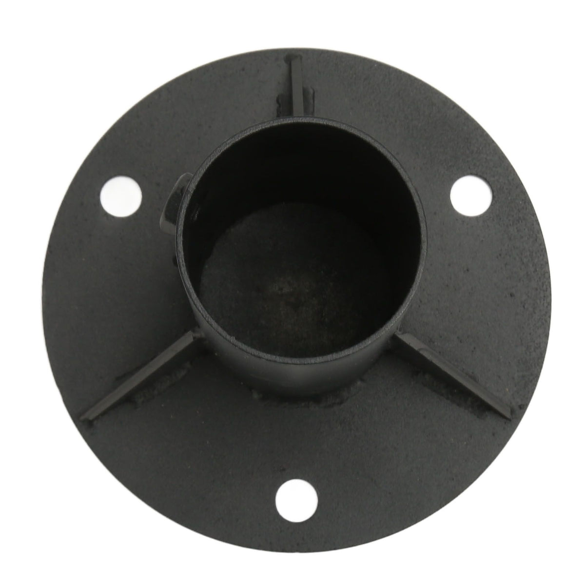 Chain Link Fence Pole Floor Flange Base Flange Heavy Solid Fence Post Concrete Mount for Holding Fence Mailbox Flag Round Posts 65mm / 2.6in