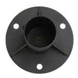 Chain Link Fence Pole Floor Flange Base Flange Heavy Solid Fence Post Concrete Mount for Holding Fence Mailbox Flag Round Posts 65mm / 2.6in - Rear View