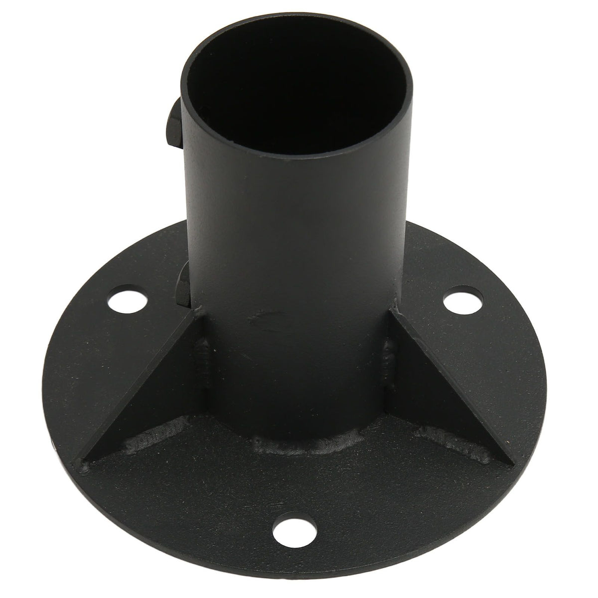 Chain Link Fence Pole Floor Flange Base Flange Heavy Solid Fence Post Concrete Mount for Holding Fence Mailbox Flag Round Posts 65mm / 2.6in
