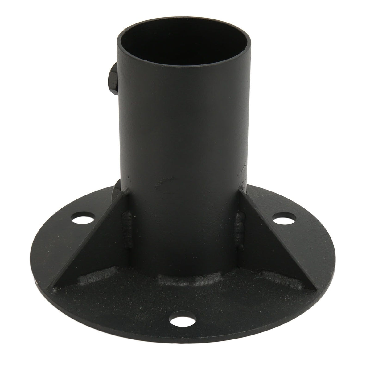 Chain Link Fence Pole Floor Flange Base Flange Heavy Solid Fence Post Concrete Mount for Holding Fence Mailbox Flag Round Posts 65mm / 2.6in