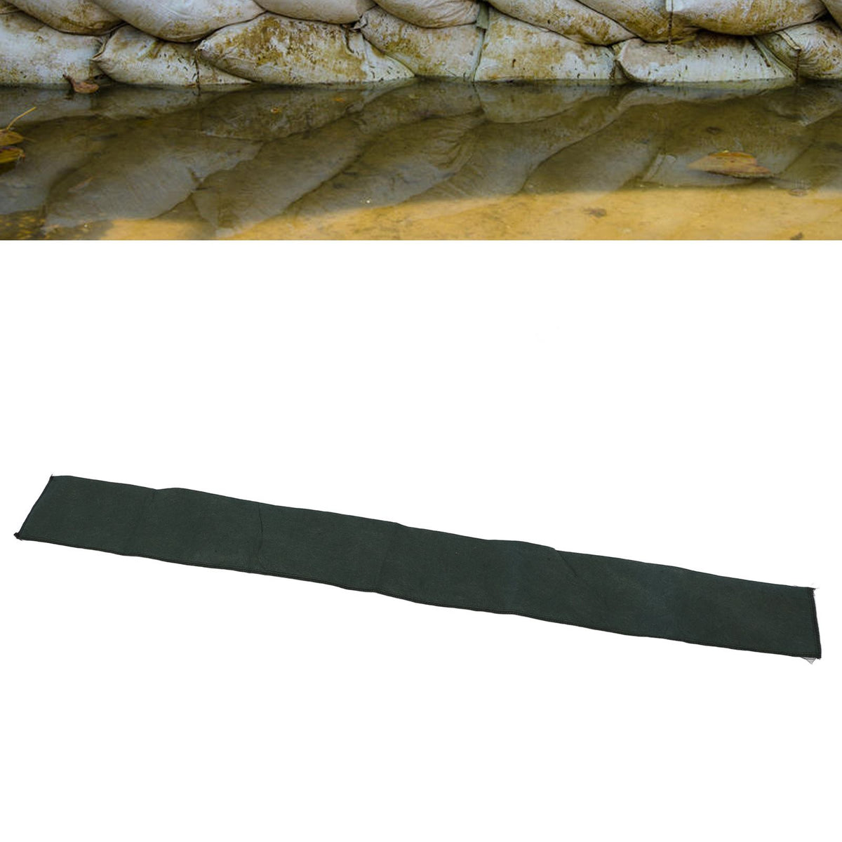 5PCS Flood Prevention Bags Water Diversion Tube Non Woven Absorbent Resin Water Filled Flood Barrier
