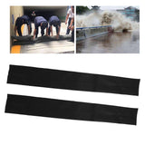 2Pcs 5ft Water Activated Flood Barriers Non Woven Absorbent Resin Double Layer Floor Prevention Bags for Home Door Garage Basement 20x150 - Extra Image