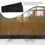 2Pcs 5ft Water Activated Flood Barriers Non Woven Absorbent Resin Double Layer Floor Prevention Bags for Home Door Garage Basement 20x150 - Extra Image