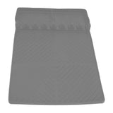 Grill Tools Mat Silicone 8 Slots 16x11.5in Anti Slip Heat Resistant Easy to Clean Griddle Accessories for Kitchen Cooking Grey - Side View