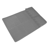 Grill Tools Mat Silicone 8 Slots 16x11.5in Anti Slip Heat Resistant Easy to Clean Griddle Accessories for Kitchen Cooking Grey