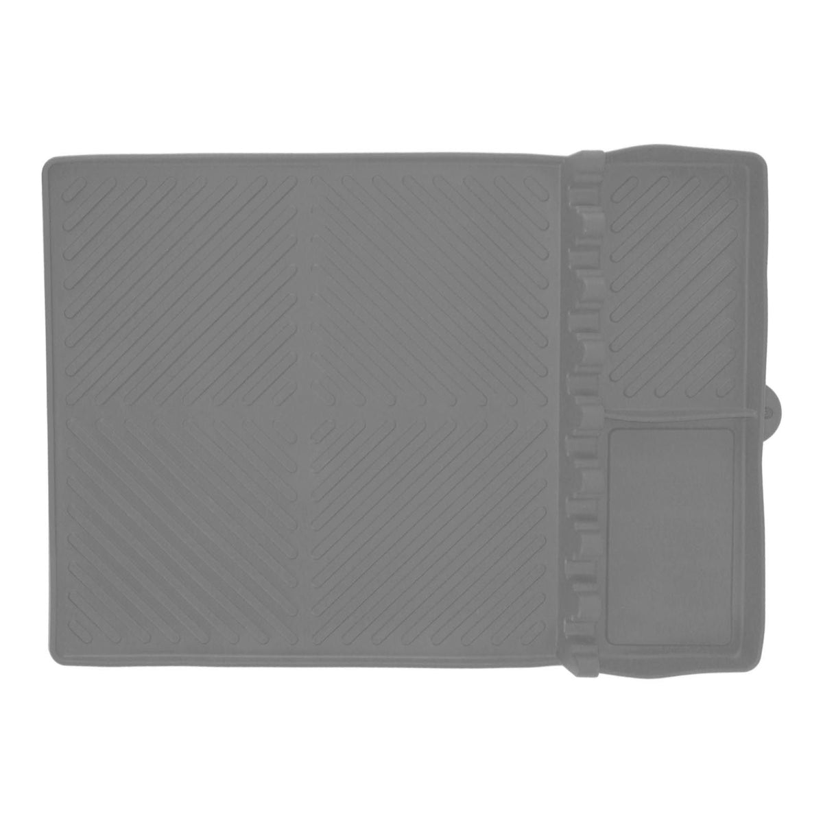 Grill Tools Mat Silicone 8 Slots 16x11.5in Anti Slip Heat Resistant Easy to Clean Griddle Accessories for Kitchen Cooking Grey