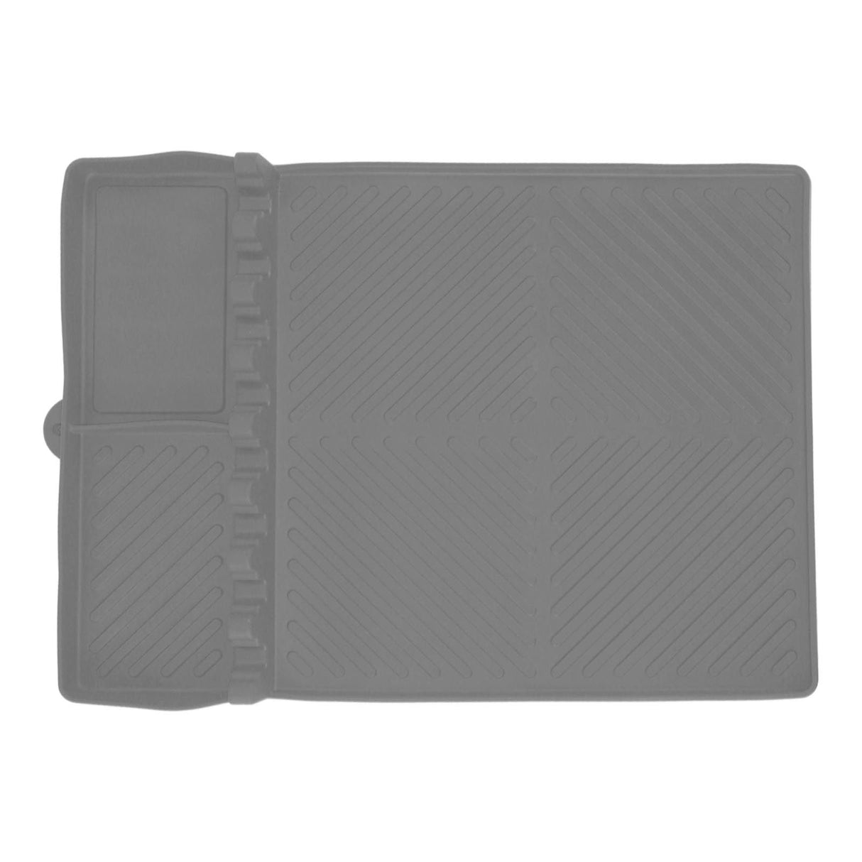 Grill Tools Mat Silicone 8 Slots 16x11.5in Anti Slip Heat Resistant Easy to Clean Griddle Accessories for Kitchen Cooking Grey