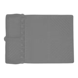 Grill Tools Mat Silicone 8 Slots 16x11.5in Anti Slip Heat Resistant Easy to Clean Griddle Accessories for Kitchen Cooking Grey - Extra Image