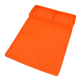 Grill Tools Mat Silicone 8 Slots 16x11.5in Anti Slip Heat Resistant Easy to Clean Griddle Accessories for Kitchen Cooking Orange - 45-Degree Angle