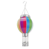 Hot Air Balloon Solar Lantern 600MAH Rainbow Color Automatic On Off Warm Light Outdoor Solar Hanging Lights for Patio Garden Porch