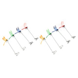 8PCS Fake Dragonfly Clip Waterproof Outdoor 3D Dragonfly Garden Decorative Clips Home Patio Ornaments Crafts - Side View