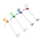 8PCS Fake Dragonfly Clip Waterproof Outdoor 3D Dragonfly Garden Decorative Clips Home Patio Ornaments Crafts
