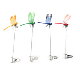 8PCS Fake Dragonfly Clip Waterproof Outdoor 3D Dragonfly Garden Decorative Clips Home Patio Ornaments Crafts