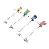 8PCS Fake Dragonfly Clip Waterproof Outdoor 3D Dragonfly Garden Decorative Clips Home Patio Ornaments Crafts
