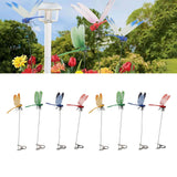 8PCS Fake Dragonfly Clip Waterproof Outdoor 3D Dragonfly Garden Decorative Clips Home Patio Ornaments Crafts