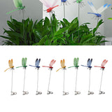 8PCS Fake Dragonfly Clip Waterproof Outdoor 3D Dragonfly Garden Decorative Clips Home Patio Ornaments Crafts