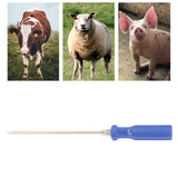 3PCS Livestock Trocar Stainless Steel Dispensing Stomach Deflation Needle Veterinary Equipment Surgical Instruments for Cattle Cow Rumen Puncture