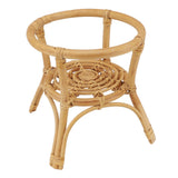 Plant Stand Flower Pot Rack Rattan Minimalist Stable 9.4in Diameter Planter Holder for Indoor Outdoor Garden Patio - Top-Down View