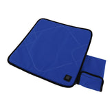 Portable Heated Seat Cushion Adjustable Temperature USB Heating Seat Cushion for Autumn Winter Camping Fishing Sapphire Blue - 45-Degree Angle