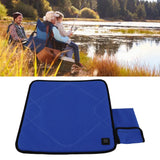 Portable Heated Seat Cushion Adjustable Temperature USB Heating Seat Cushion for Autumn Winter Camping Fishing Sapphire Blue