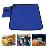 Portable Heated Seat Cushion Adjustable Temperature USB Heating Seat Cushion for Autumn Winter Camping Fishing Sapphire Blue