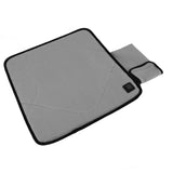 USB Heated Seat Cushion Adjustable Lightweight Heated Stadium Cushion for Camping Fishing Home Office Deep Gray