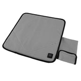USB Heated Seat Cushion Adjustable Lightweight Heated Stadium Cushion for Camping Fishing Home Office Deep Gray