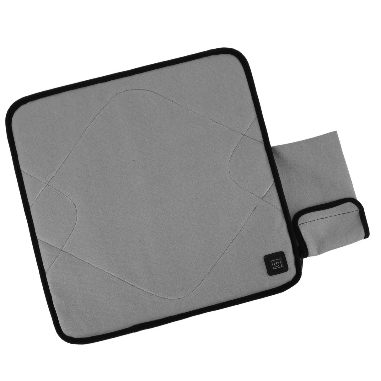 USB Heated Seat Cushion Adjustable Lightweight Heated Stadium Cushion for Camping Fishing Home Office Deep Gray