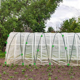 100Pcs 6mm Plastic Greenhouse Film Clamps Pipe Clamps Greenhouse Covering Accessories for Fixing