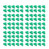 100pcs Greenhouse Clamps Film Row Cover Netting Tunnel Hoop Clip Frame Shading Net Rod Clip Greenhouse Film Clamps 8mm / 0.3in - Rear View