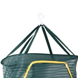 4 Layer Herb Drying Rack with U Shaped Zipper Dark Green Foldable High Elastic Fine Mesh Plant Drying Rack Net for Herbs Plants Seeds - Extra Image