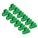 100 PCS Garden Shed Clamps Plastic Stable Versatile Film Shading Net Clips for Greenhouse 11mm/0.43in - 45-Degree Angle