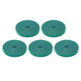 5 Rolls Plant Tie Reusable Cuttable Self Adhesive Hook and Loop Wrap Nylon Garden Strap Tree Tie for Plant Support Straightening Dark Green