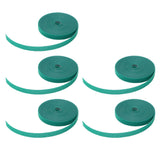 5 Rolls Plant Tie Reusable Cuttable Self Adhesive Hook and Loop Wrap Nylon Garden Strap Tree Tie for Plant Support Straightening Dark Green