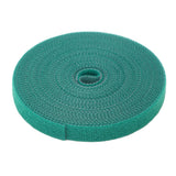 5 Rolls Plant Tie Reusable Cuttable Self Adhesive Hook and Loop Wrap Nylon Garden Strap Tree Tie for Plant Support Straightening Dark Green