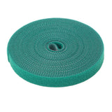 5 Rolls Plant Tie Reusable Cuttable Self Adhesive Hook and Loop Wrap Nylon Garden Strap Tree Tie for Plant Support Straightening Dark Green