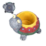 Succulent Planter Tortoise Shape Drainage Holes Stable Base Durable Resin Flower Pot for Cactus Plant Micro Landscape - Extra Image